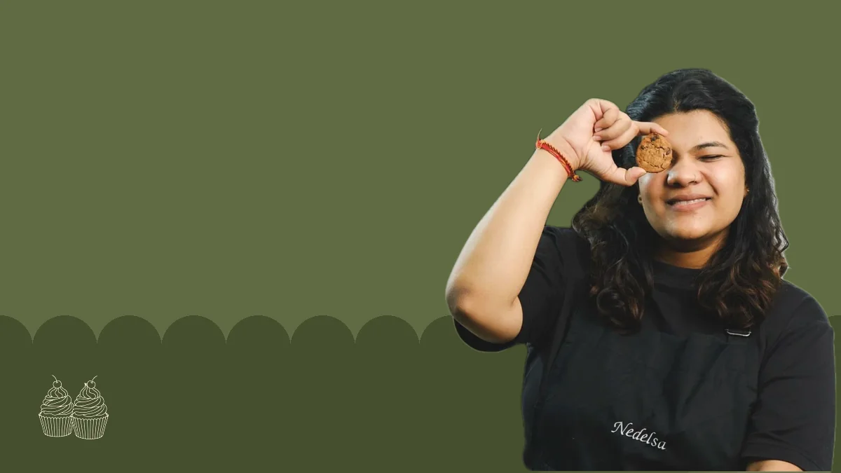 Sona at the Nedelsa studio, Cupcake Masterclass