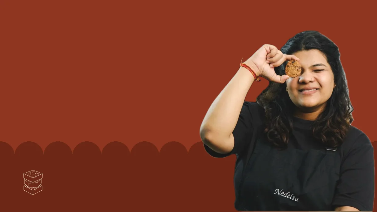 Sona at the Nedelsa studio, All About Eggless Brownies